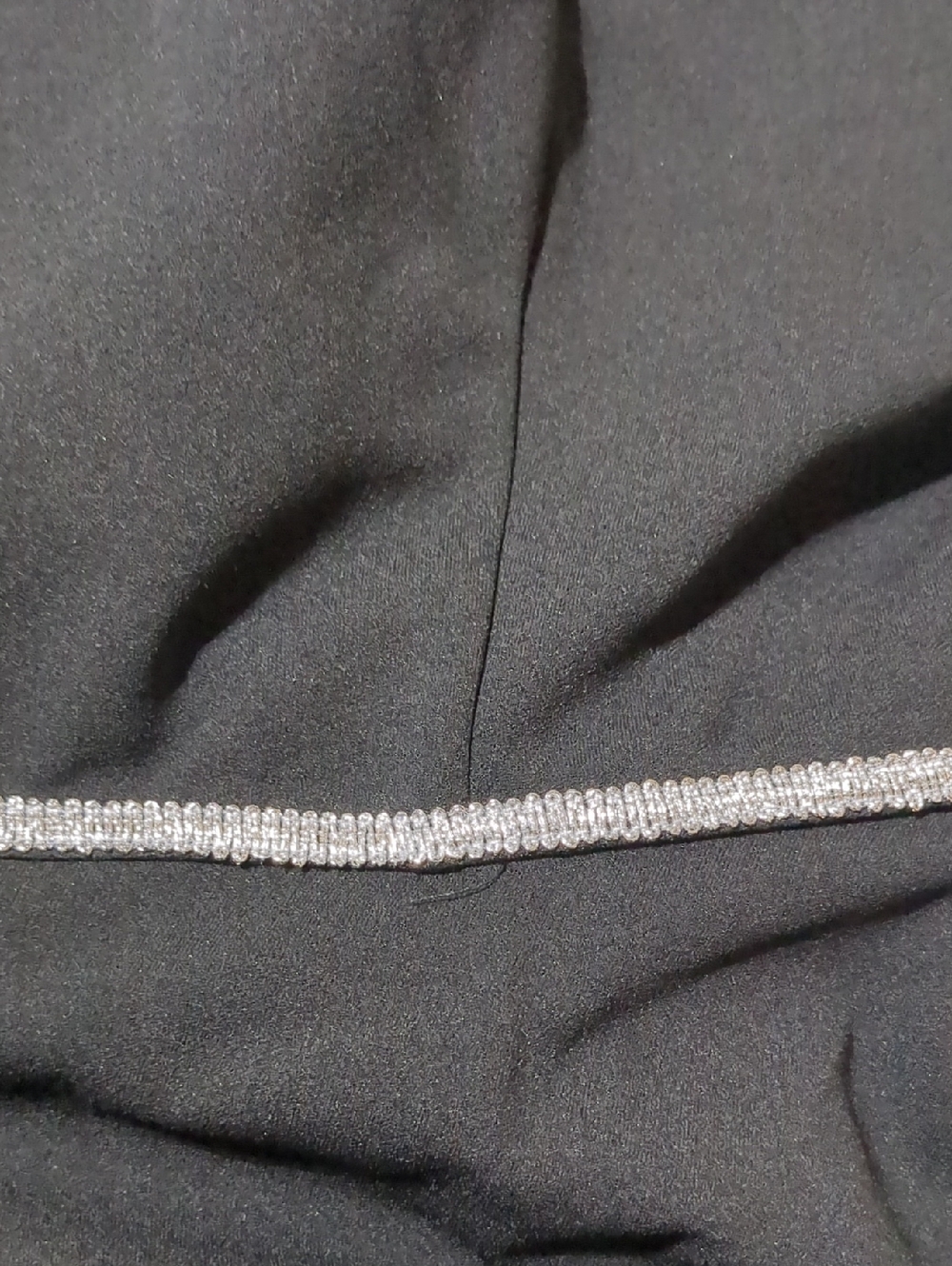 Mooyius Long Sleeve Contrast Trim Midi Dress With Flared Skirt Size Large NWT - Picture 12 of 12